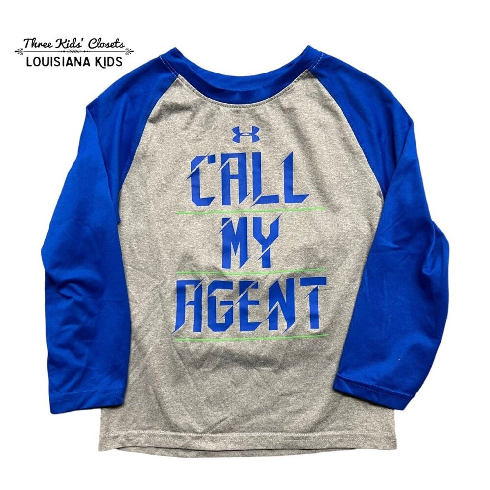 Under Armour Sz 5 Call My Agent Raglan Shirt